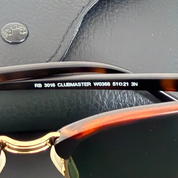Ray Ban Clubmaster Tortoise Sunglasses RB3016 - Picture 2 of 5